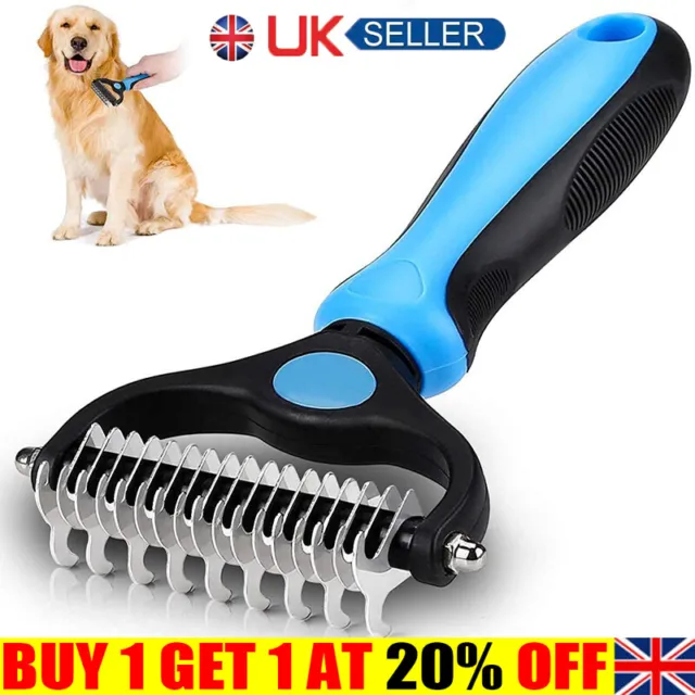 Professional Pet Dog Cat Comb Brush Dematting Undercoat Grooming Comb Rake TooFU