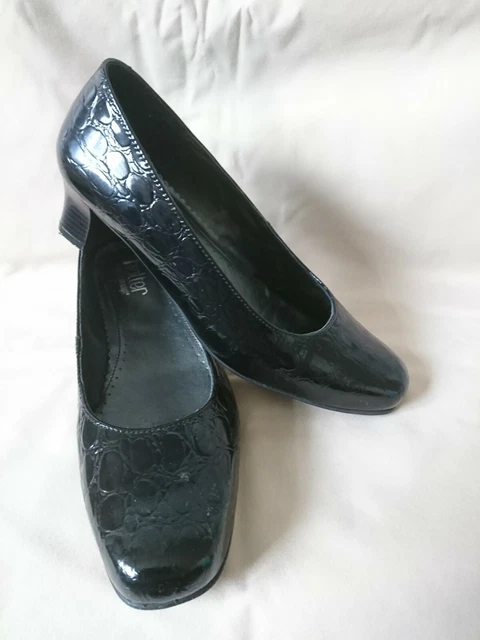 Hotter black cheap patent shoes