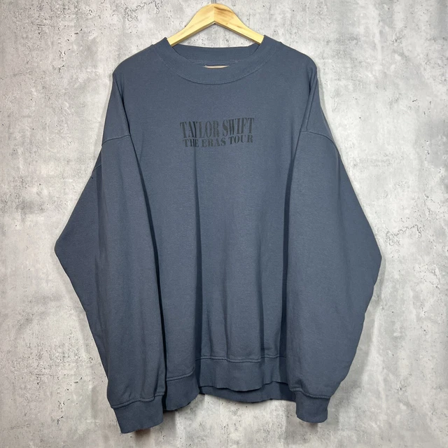 TAYLOR SWIFT THE Eras Tour Crewneck Sweatshirt 2023 Merch Blue 2XL £194