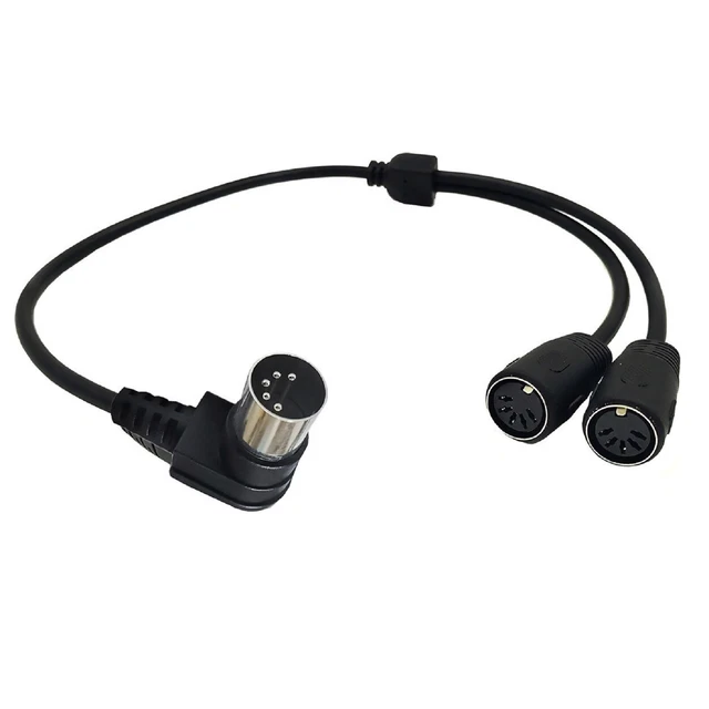 Cavo Sdoppiatore Y DIN a 5 Pin, Maschio DIN 5 Pin a 2 DIN Femmina 5 Pin Cavo Adattatore Splitter Y, Cavo Adattatore Splitter Y DIN 5 Pin, 0,5 M