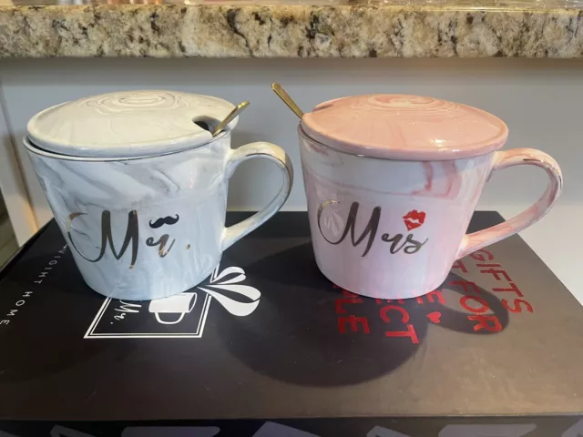 Mr and Mrs Mugs, Wedding Gifts For Couple, Engagement, Anniversary,Bridal Shower