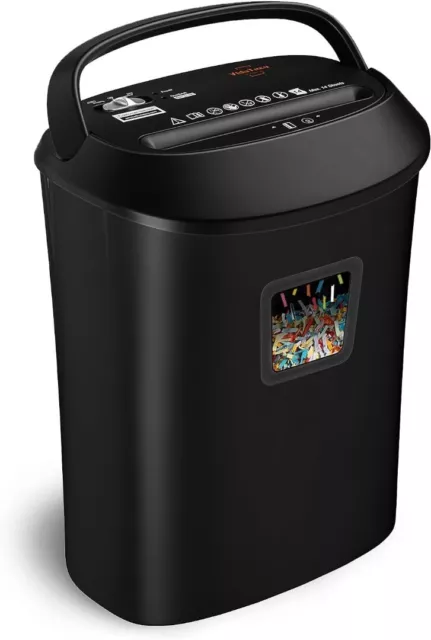 VidaTeco Cross-Cut Paper Shredder 14-Sheet Shreds Paper/Card/Staple/Clip Paper