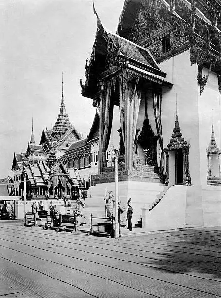 Thailand Bangkok Grand Palace Chakri Mahaprasad Hall 1910 OLD PHOTO