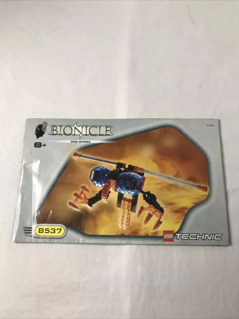Notice Manuel de Construction LEGO TECHNIC Bionicle 8537 - 4162038