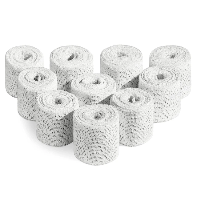 10x Venda de yeso para modelado vendaje para hacer moldes vendas de 5 x 300 CM
