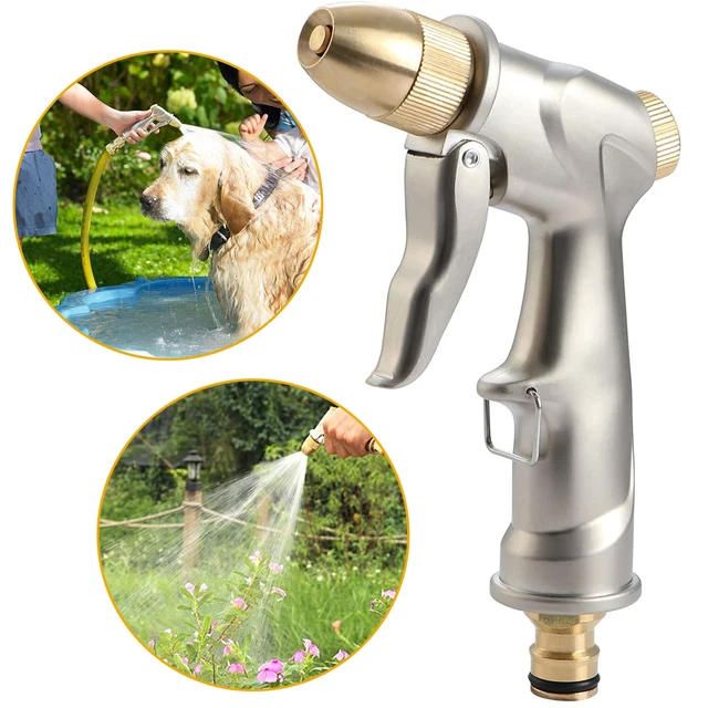 Gartenbrause Handbrause Spritzbrause Bewässern Spritzpistole 100% Metall Düse