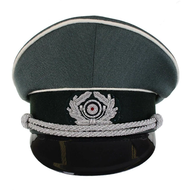 WW2 Deutscher Offizier Schirmmütze Replik Kopfbedeckung Uniform Air Force...