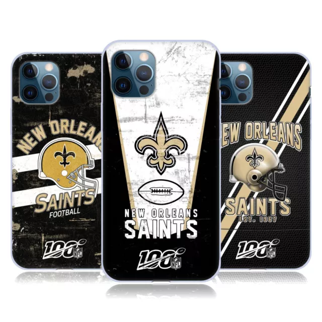 OFFICIAL NFL NEW ORLEANS SAINTS LOGO ART SOFT GEL CASE FOR APPLE iPHONE PHONES