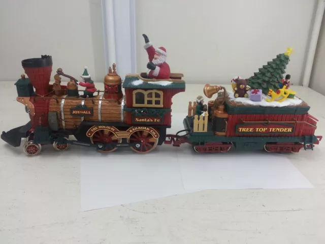 New Bright Holiday Express #384 Engine & Tender Christmas Locomotive G Scale 2