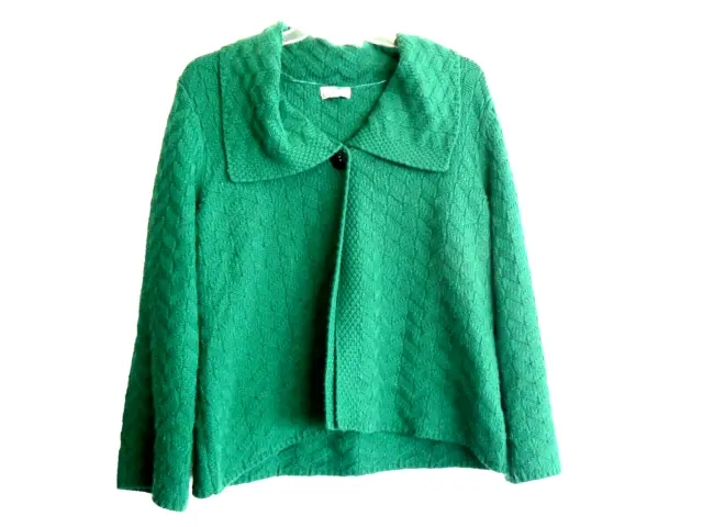 Jm Collection Lovely Green Acrylic Cardigan Sweater Womens Plus Size Xl