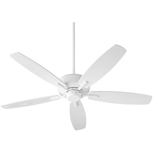 Quorum International 17052-8 Breeze Patio Outdoor Fan Studio White