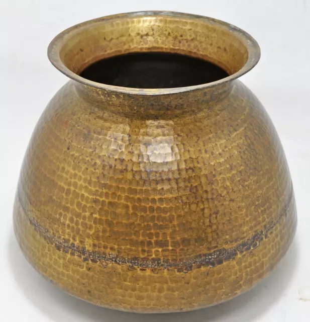 Antique Brass Large Water Storage Pot Matka Original Old Hand Crafted