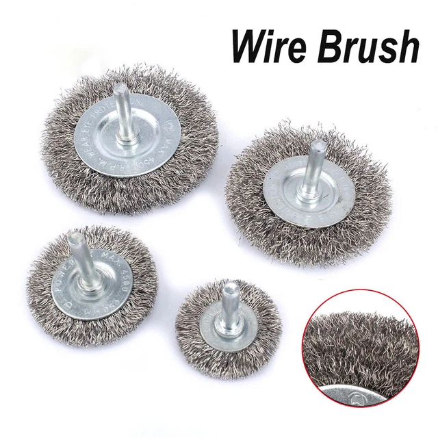 STAINLESS STEEL WHEEL Wire Brush Set Dremel Tool Rotary Die Grinder
