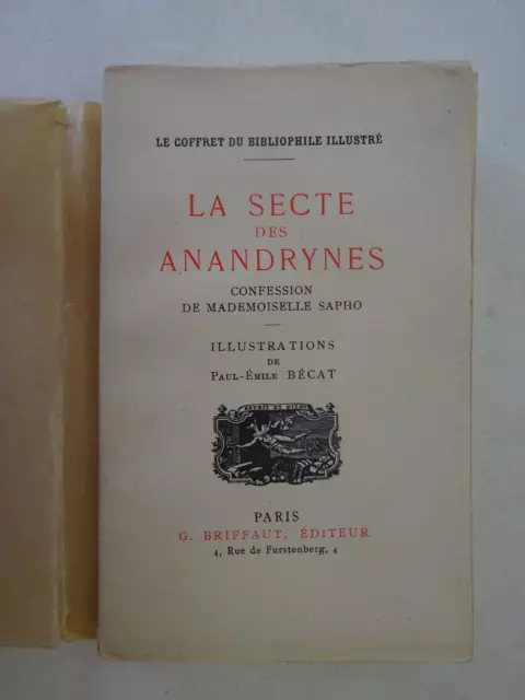 La secte des Anandrynes. Illustrations de Paul-Émile Bécat. 1952