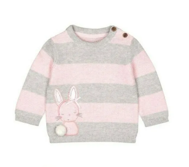 Maglione maglione coniglio coniglio coniglio rosa nuovo con etichette