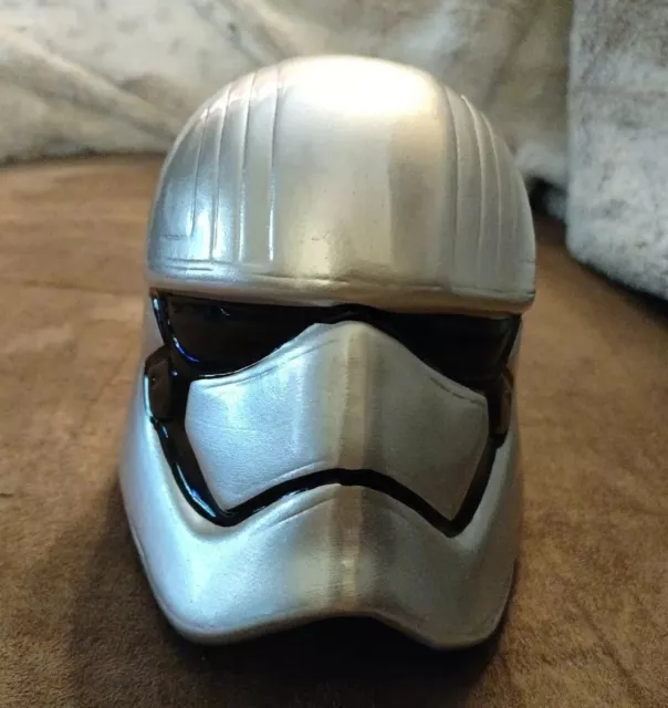 Star Wars Captain Phasma Storm Trooper Helmet Coin Bank 4 ½” Lucas Film Zak!