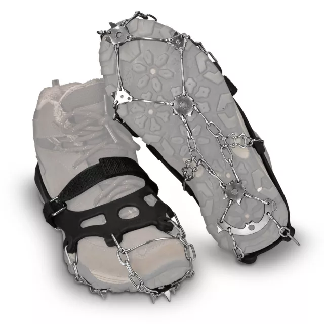 Crampons neige antidérapants pour chaussures M/L - Ski glace verglas randonnée