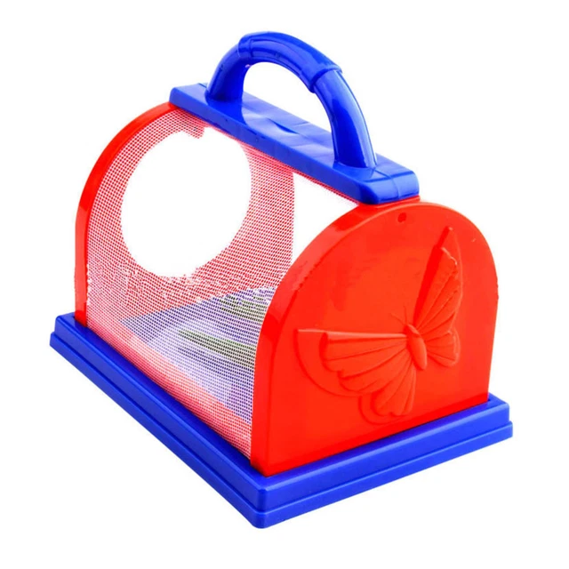 Insect Breeding Cage Butterfly Catcher Net Habitat Child Observation Box