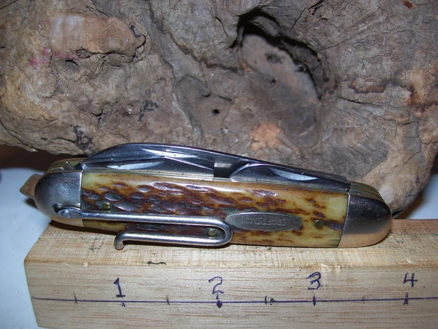 Vintage folding knife, CRAFTSMAN, Outdoorsman Multi-functional, near Mint