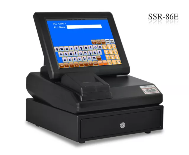 12" NEW Cash register Touch Screen including POS software Plus USB Scanner