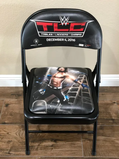 WWE Tables Ladders Chairs TLC 2016 Ringside Chair Man Cave ~ AJ Styles