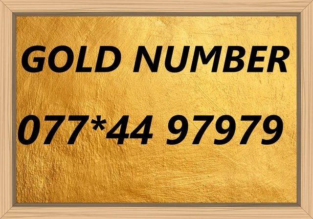 Sim Card Esclusiva Oro Vip Premium Uk Numero Di Cellulare Unico Business 97979