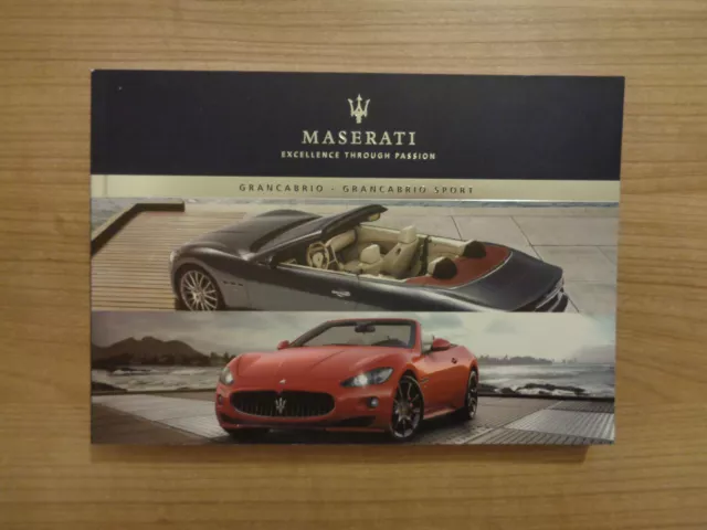 Maserati Grancabrio/Grancabrio Sport Owners Handbook Manual