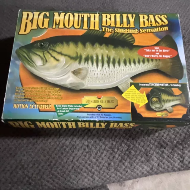 Big Mouth Billy Bass 1998 Original The Singing Sensation Synchromotion Fish