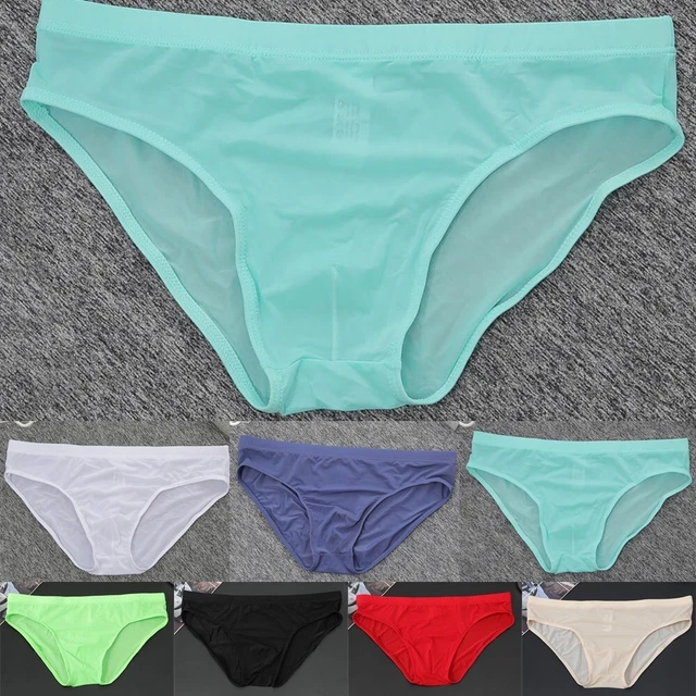 Briefs Mens Underwear Underpants T-back Ultra-thin Breathable G-string 2021