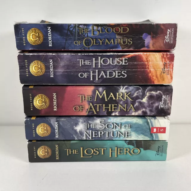 The Heroes of Olympus Rick Riordan Complete Book Set 1-5 Paperback