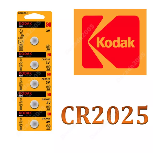 15 Pilas Kodak Botón Batería Cr2025 Litio 3V Lithium Battery Cr 2025