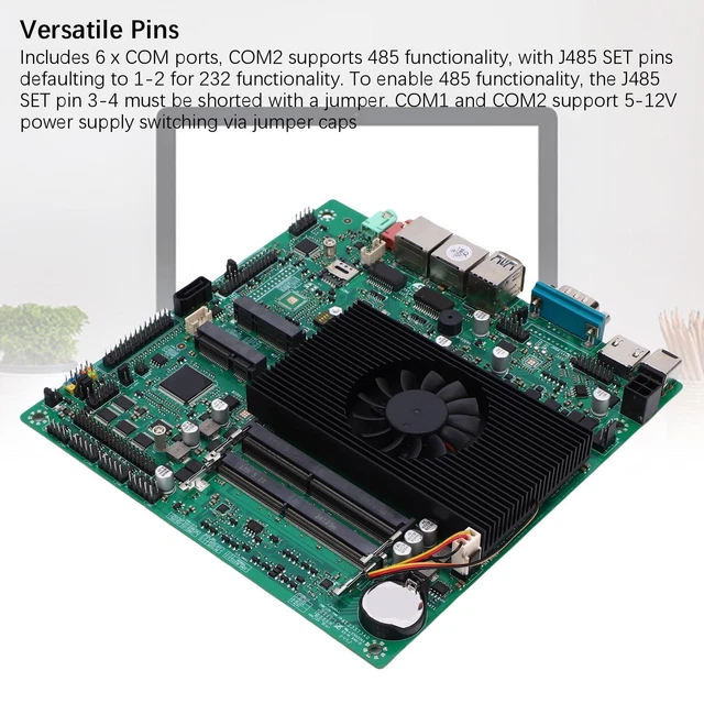 INDUSTRIAL NAS MOTHERBOARD 4 Core 4 Thread Power Processor DDR4 Dual ...