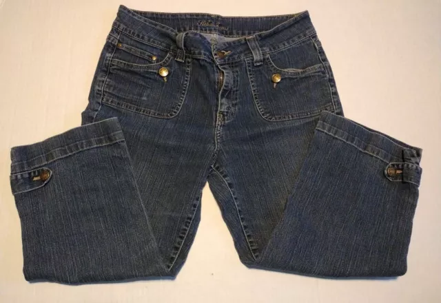 KiKit Jeans Size 10 Blue Dark Wash Denim Straight Leg Short Pants