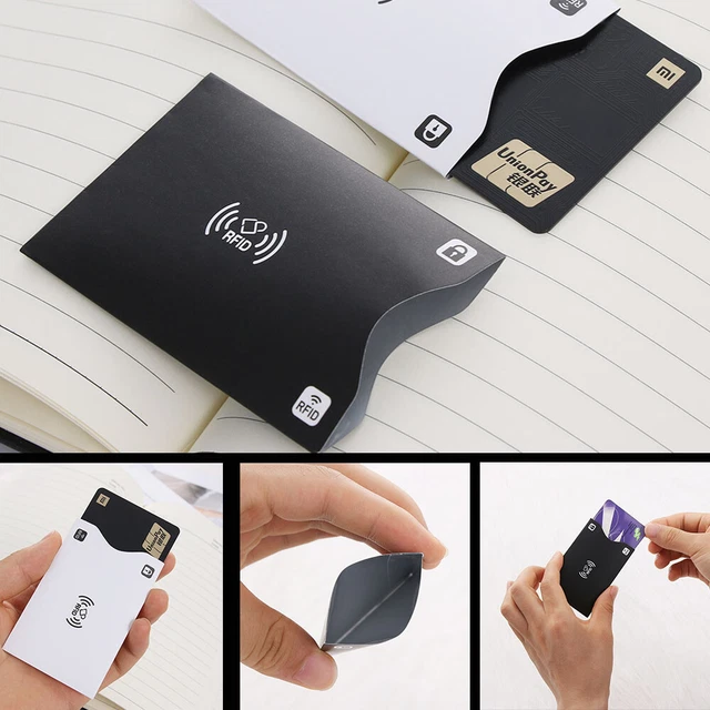 10 Porta Carte RFID Bloccante – Custodia Antifurto Per Carte Di Credito E Debito – Argento