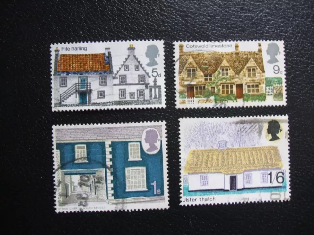 SG815-818 1970 British Rural Architecture. Used Set of Stamps.