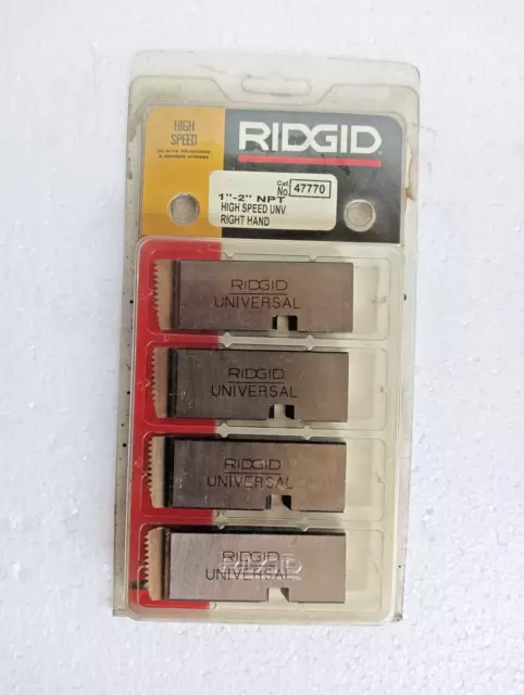 RIDGID High Speed UNV Dies. 1"-2" NPT, Right Hand New Set