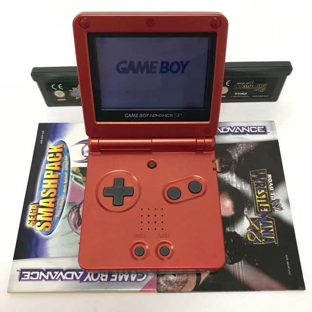 Console Game Boy Advance SP Rouge – Avec Motoracer Advance Et Chargeur