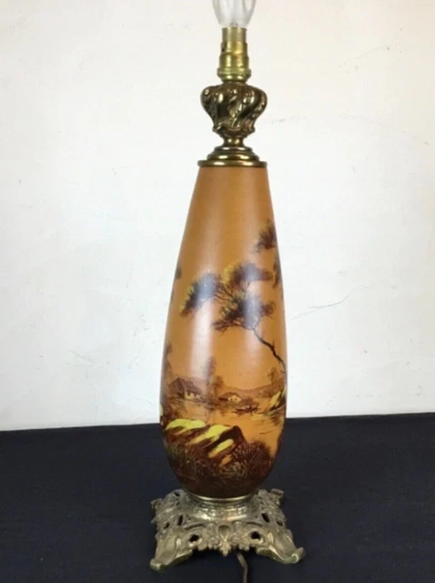 # grand pied de lampe bronze et céramique VALLAURIS  massier .......?
