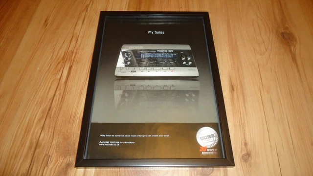 BOSS MICRO BR digital recorder-2007 framed original advert