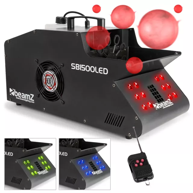 DMX Smoke Bubble Machine Colour LED Lights High Output Fog Professional DJ Disco