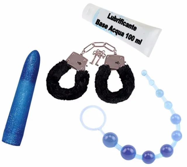kit toy vibratori manette frusta sexy shop kit coppia fallo anale lubrificante