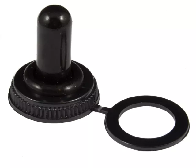 Black Silicone 12mm Toggle Switch Cover