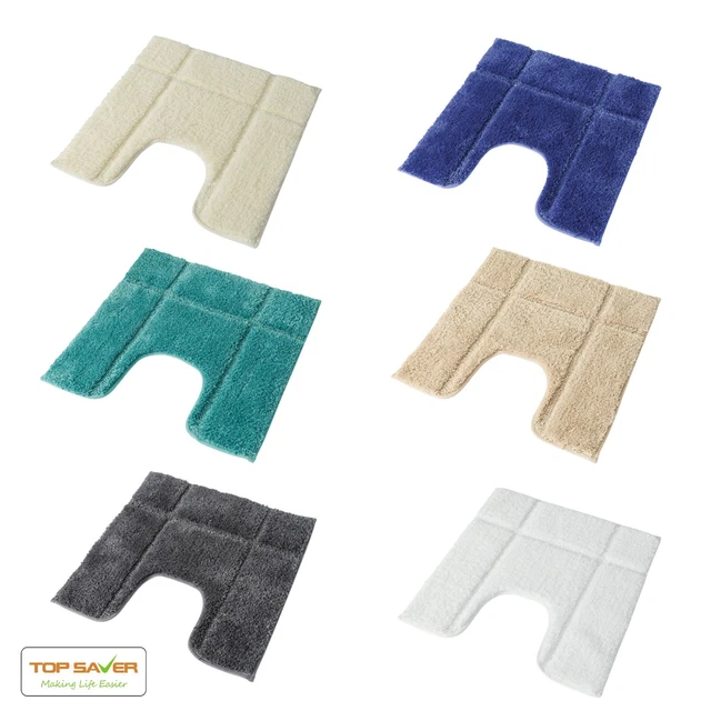 NON SLIP BATH Water Absorbent Toilet Pedestal Microfibre Rubber Backed