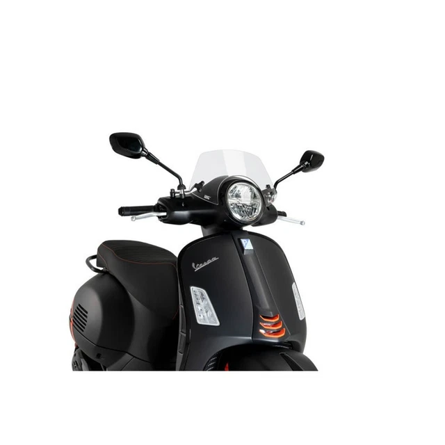 TaTonCycle Moto Scooter Sport Vélo Pare-Brise Flux D'air Déflecteur De Vent Avant Visière Sport Convient Pour P-iaggio V-espa LX 50 125 150 LX50 LX125 LX150 GT200 GTS250 Toute L'année (Gris