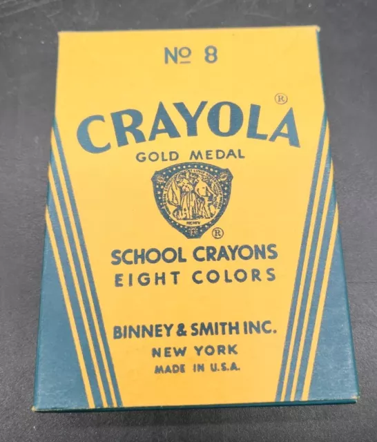 Vintage Crayola Crayons 8 Count Binney & Smith