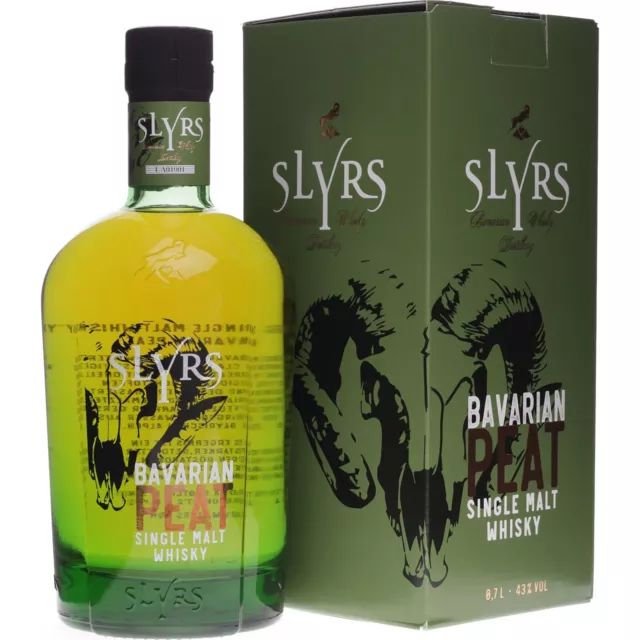 Slyrs Bavarian Peat Single Malt Whisky 0,7 Liter 43 % Vol.