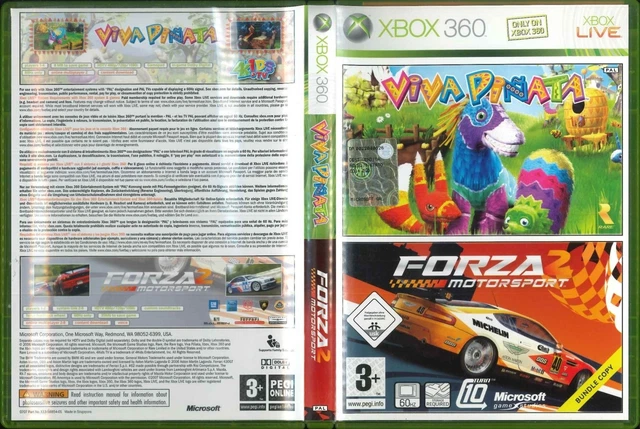 Viva Pinata + Forza Motorsport 2 Bundle Xbox 360 Completo Ottimo Usato Pal