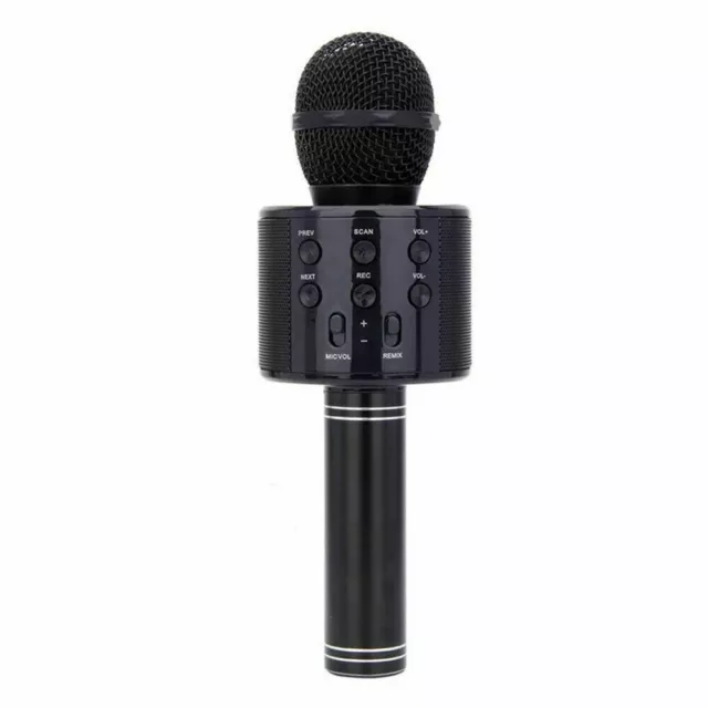 Handheld Wireless Bluetooth Karaoke WS-858 Microphone USB KTV Player MIC Speaker