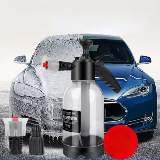 Pulverizador de espuma de mano para limpieza de hogar coche y coche, bomba de mano
