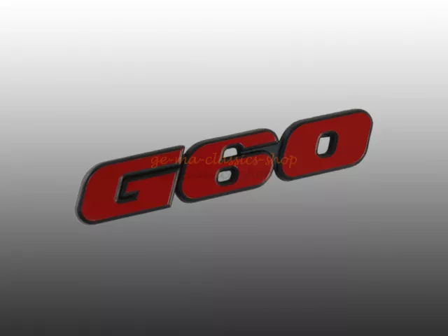 Emblem Schriftzug "G60" für VW Golf 2 Passat Corrado hinten